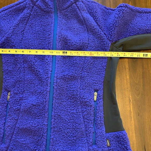 NWT Cabela's Women's Blue Sweater Full Zip Fleece Size Medium - Picture 6 of 14